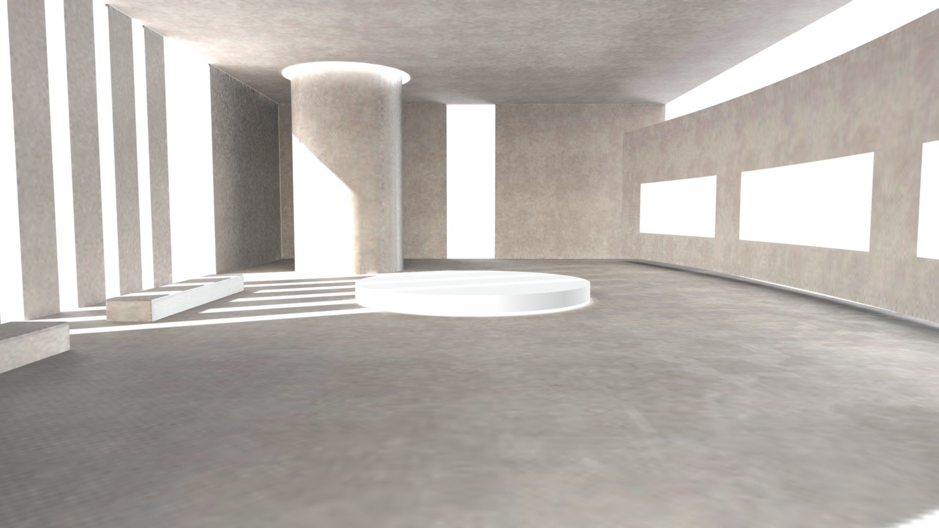 Minimalist gallery space with stucco finishing.

Optimized glb data for VR and metaverse.

-Data format: glb

-Textures: 1K to 2K / Baked( for main floor, walls, furnitures, Not for all)

-Scaled to real world dimension - White Gallery with stucco finishing - 3D model by BIUM (@studiobium) 3d model
