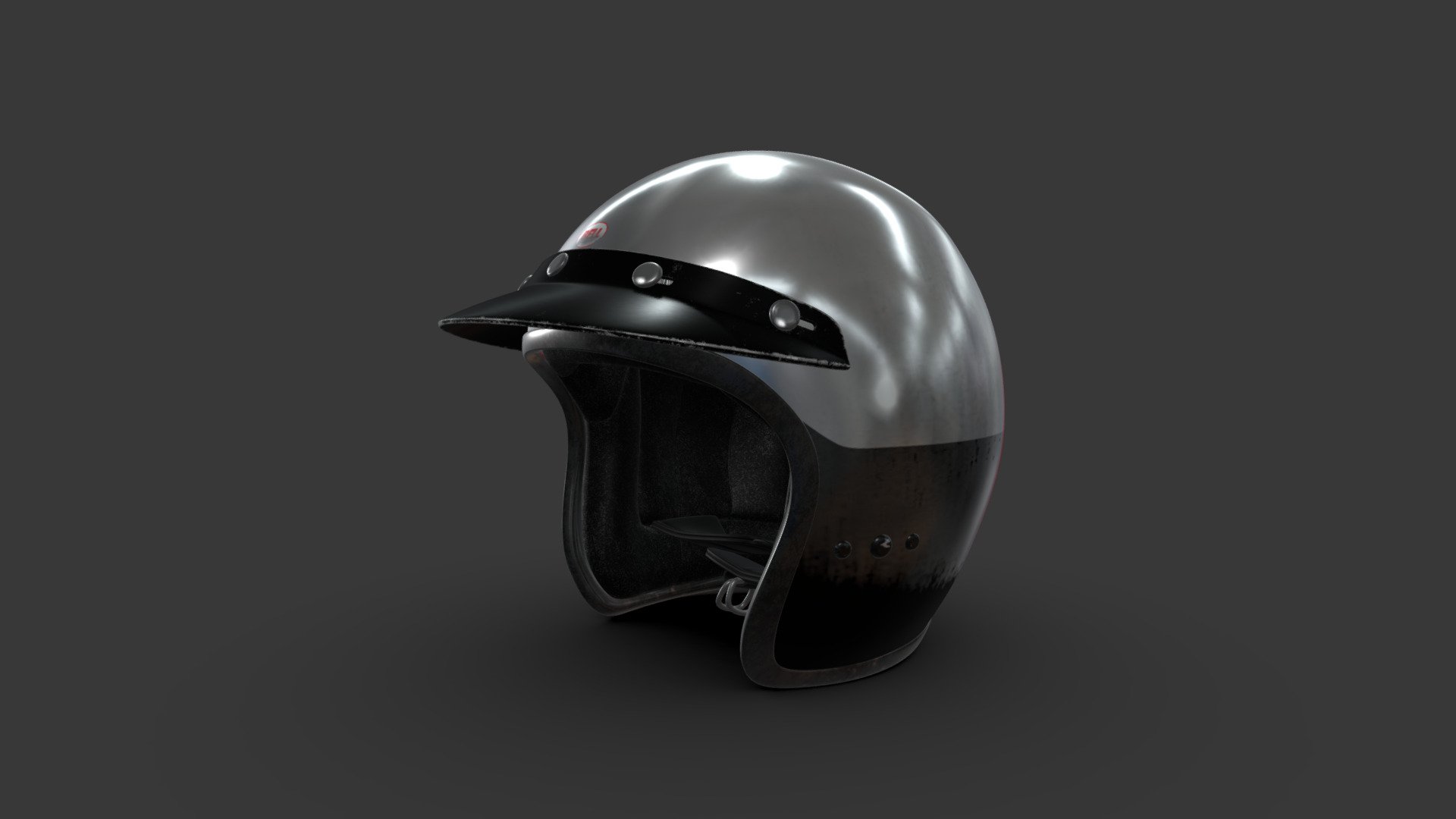 Classic F1 racing helmet 
Made in Cinema4D / .fbx file (textures in folder)

This is a Classic Formula 1 Motorsport helmet in silver
from the 60s.
The helmet design was also used by other Motorsport series,
for example LeMans or Ralley Sport 3d model