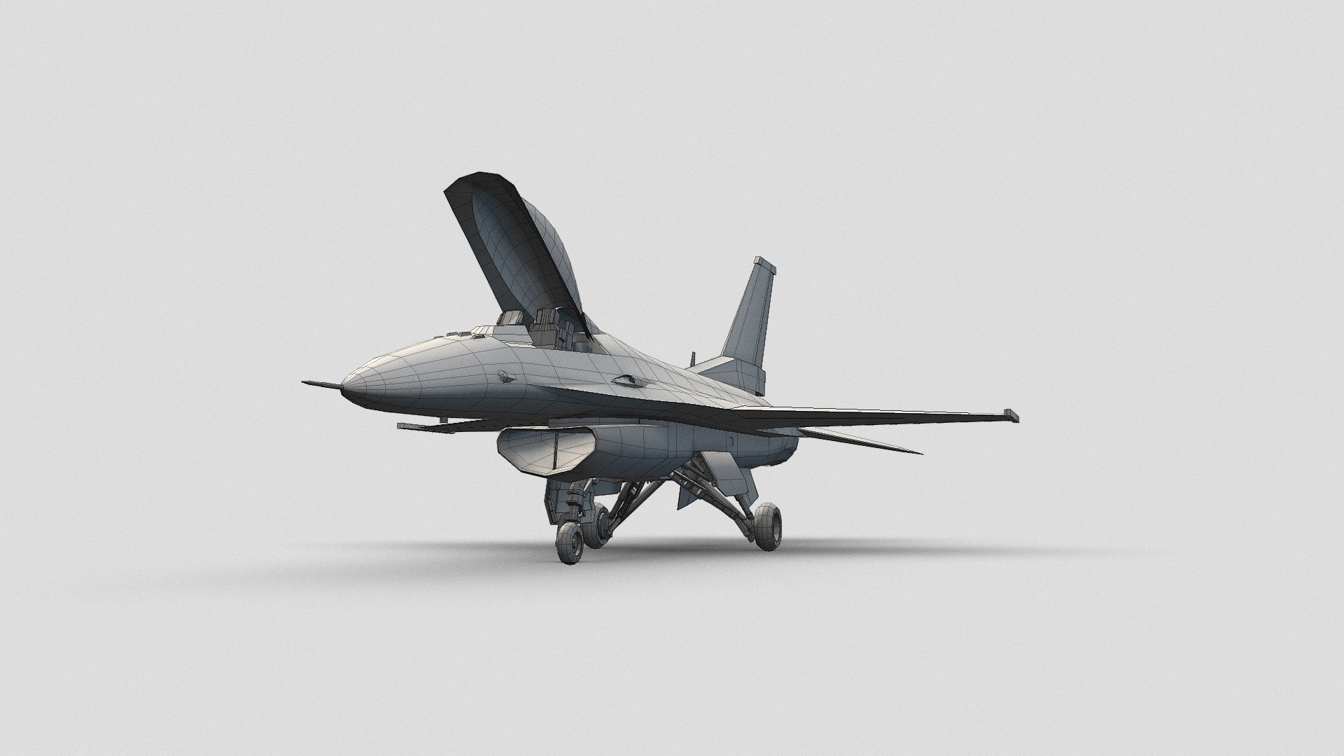 Here is a fully modelled and UV unwrapped F-16 model I’ve been making in blender. This version does not come with any textures. Feel free to downlod and use this model for whatever you would like. I hope you enjoy!! - F-16 Mesh (Posed) - Download Free 3D model by Jacobdesigns 3d model