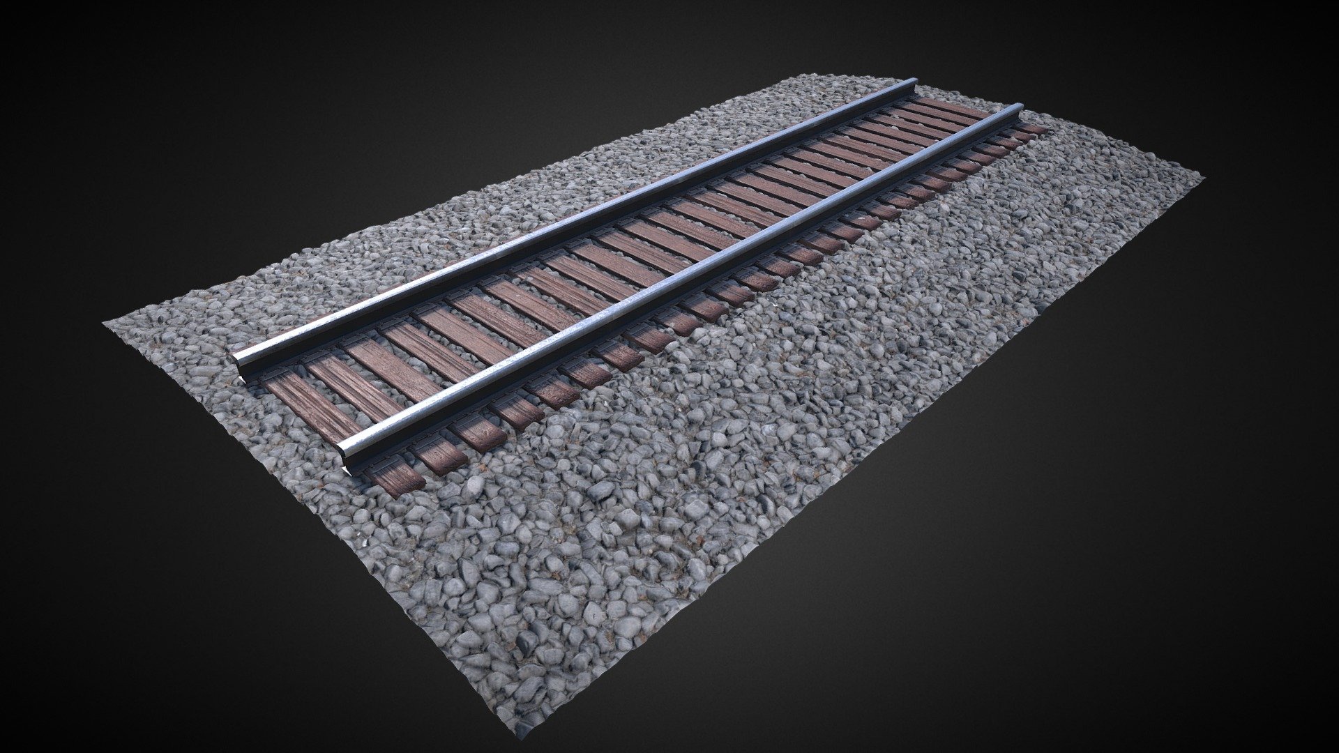 Train Track - Download Free 3D model by sBjamms (@sbjamms11) 3d model