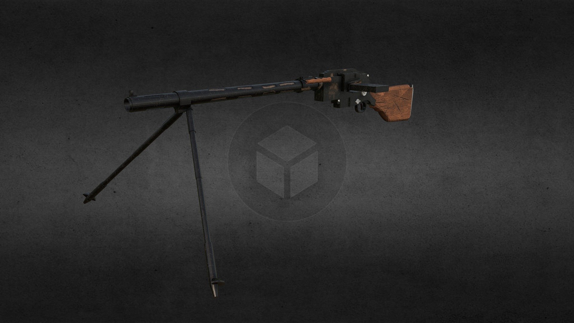 Madsen machine gun . a machine gun made by russions and used in world war 1 - Madsen machine gun - 3D model by Kasra Homayoni Afshar (@KasraHomayoniAfshar) 3d model