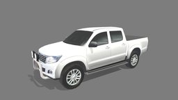 Toyota Hilux 2014 Static parking lot Low Poly