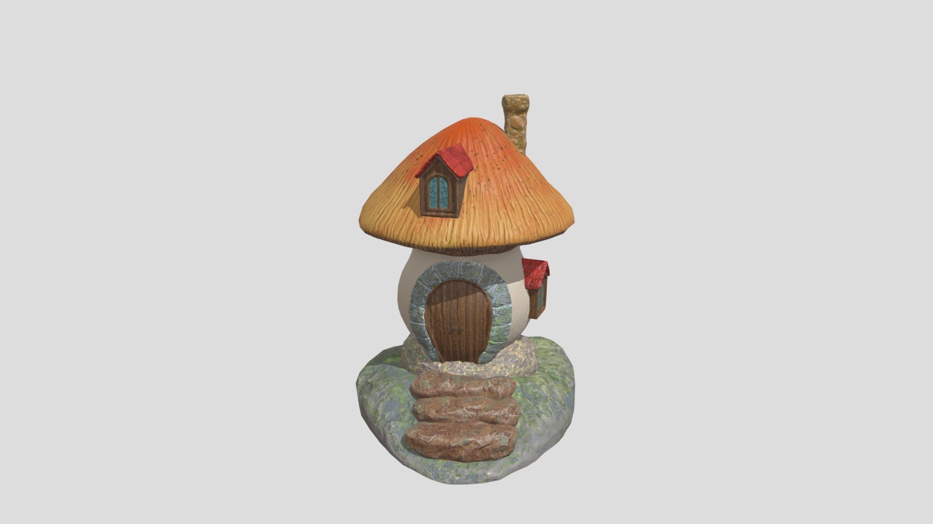 Mushroom_Fantasy_House__corona - 3D model by Navasard 3d model