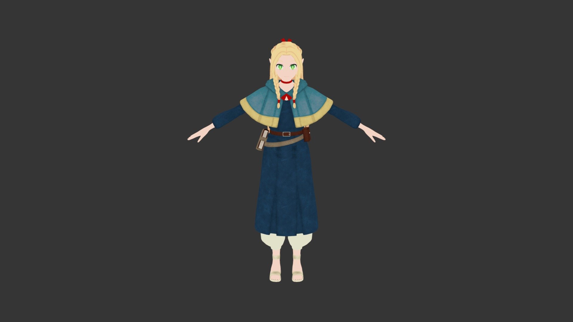 https://www.artstation.com/artwork/rJnEyJ - Marcille Donato (Delicious in Dungeon) - 3D model by Dr.Dong (@ndoo30858) 3d model
