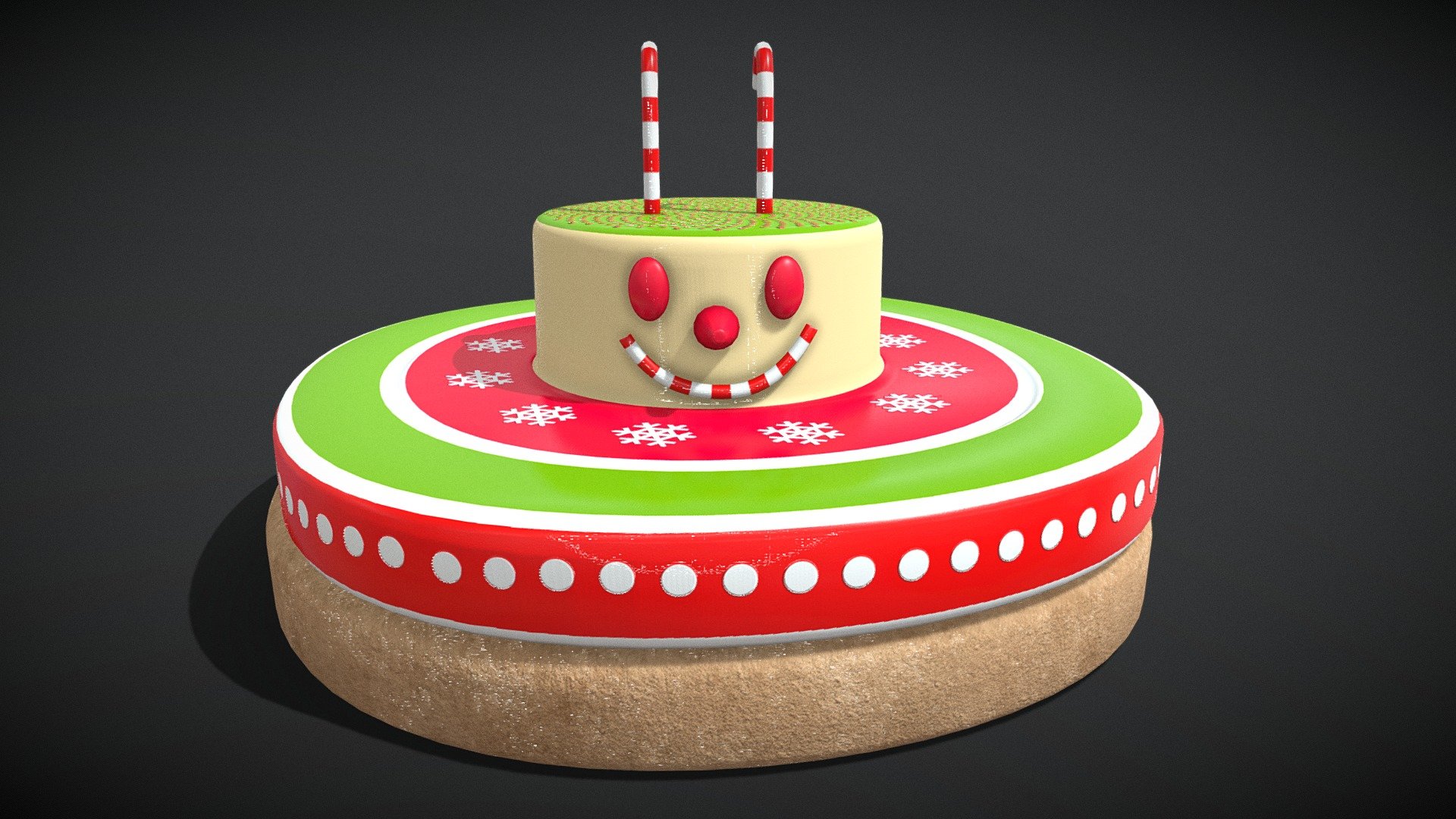 Snowman_cookies_FBX - Snowman_cookies_FBX - Buy Royalty Free 3D model by GetDeadEntertainment 3d model