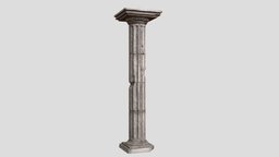 Stone Column column, realistic, realism, substancepainter, substance, stone-column, aseset