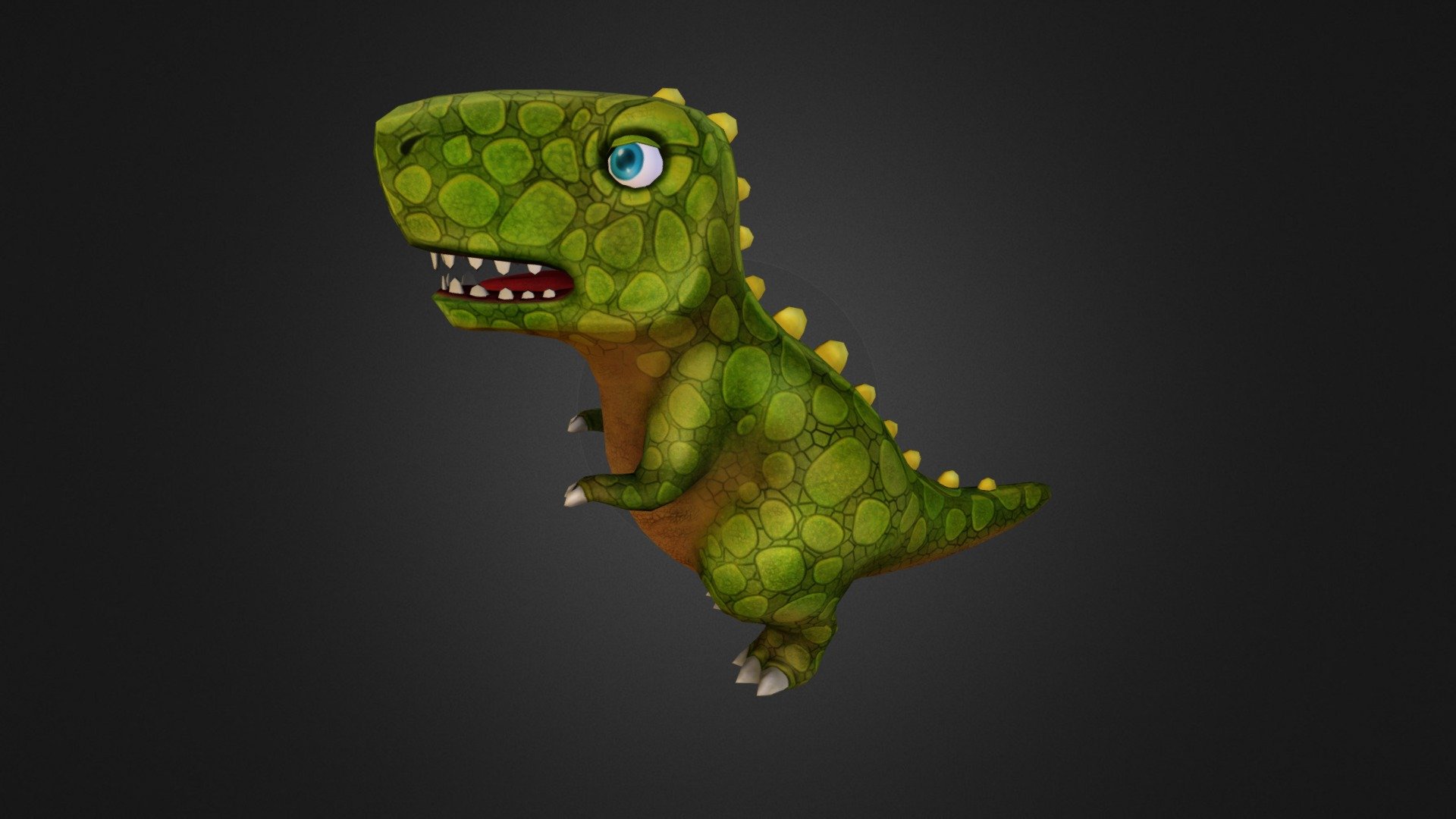 This creature is part of a pack I am developing for the Unreal4 marketplace.
Feedback welcome=) - Toon Trex - 3D model by Lasketchy 3d model