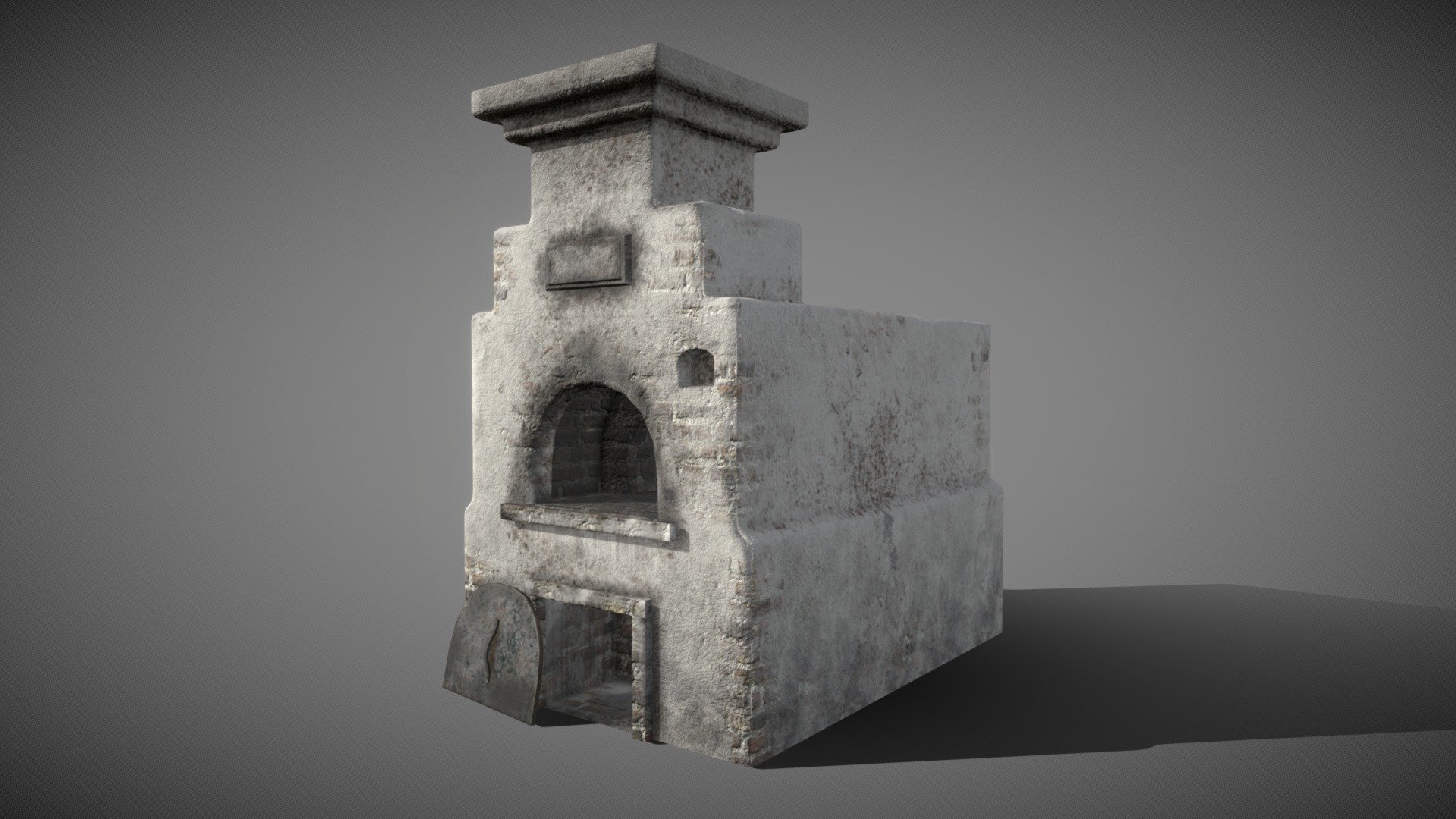 The model is made for a real game project on UE4.

The russian stove has a baked normal map and AO.

Verts - 930.

Tris - 1.700.

Faces - 850.

The model consists of 1 material with 4k texture resolution.

Made in Blender 3.0 and Substance Painter in FBX format.
 - Old Soviet Stove (Pechka) PBR Low-Poly - 3D model by CGMeller 3d model