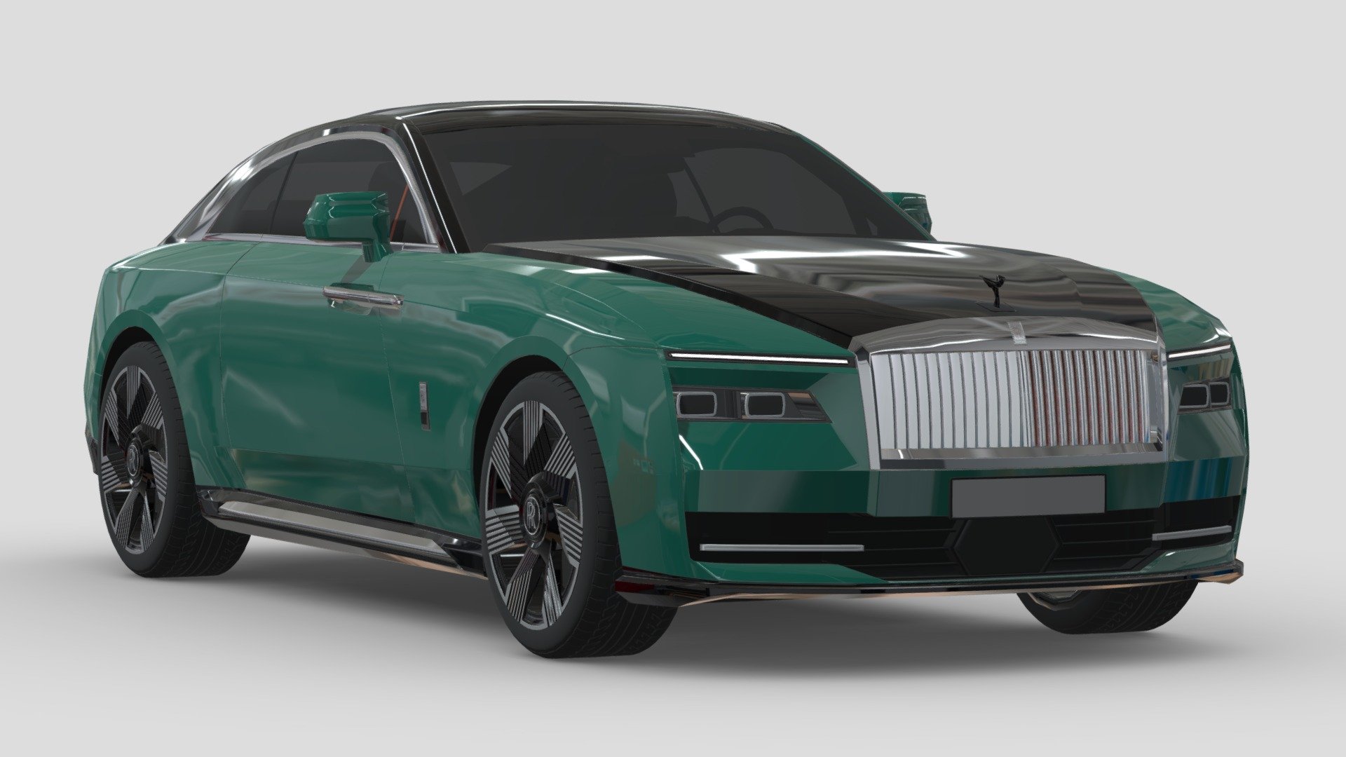 Introducing the Rolls Royce Spectre, meticulously crafted to epitomize elegance and luxury in every detail. As a seasoned 3D artist with years of experience specializing in automotive design, I've honed my skills in creating a plethora of stunning car models. 

This 3D model of the Rolls Royce Spectre is a masterpiece of craftsmanship, meticulously sculpted to capture every curve and contour of this iconic vehicle. Every aspect has been faithfully recreated with precision and attention to detail.

What sets my models apart is not just their realism, but also their accessibility. Despite the high quality of my work, I believe in offering affordable options for enthusiasts and professionals alike. With me, you can expect top-notch quality without breaking the bank.

Whether you're a designer looking to visualize your concept, an enthusiast seeking to admire the beauty of the Rolls Royce Spectre, or a developer in need of assets for a virtual project, this 3D model is sure to exceed your expectations 3d model