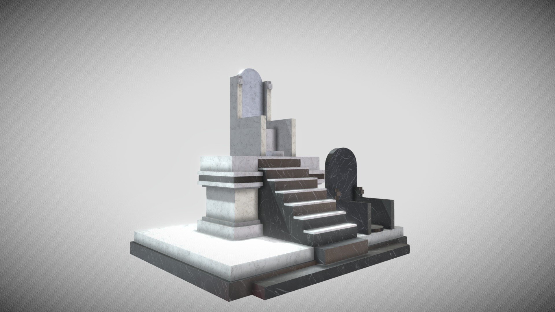Modeled in Tinkercad. Textured with Blender 3.0. Tutorial comming soon! - Minas Tirith Throne - Download Free 3D model by Michael Ironstone (@Michael-Ironstone) 3d model
