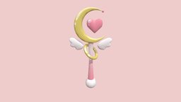 Simple Magical Girl Wand moon, pink, wand, magicalgirl, magic