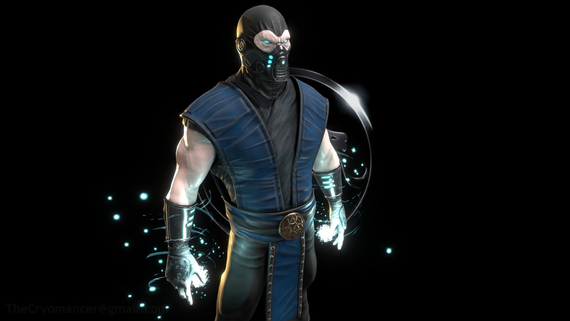 Mortal Kombat fan art: Sub-Zero by Gianluigi Ferrantino - Sub-Zero - 3D model by AIV 3d model