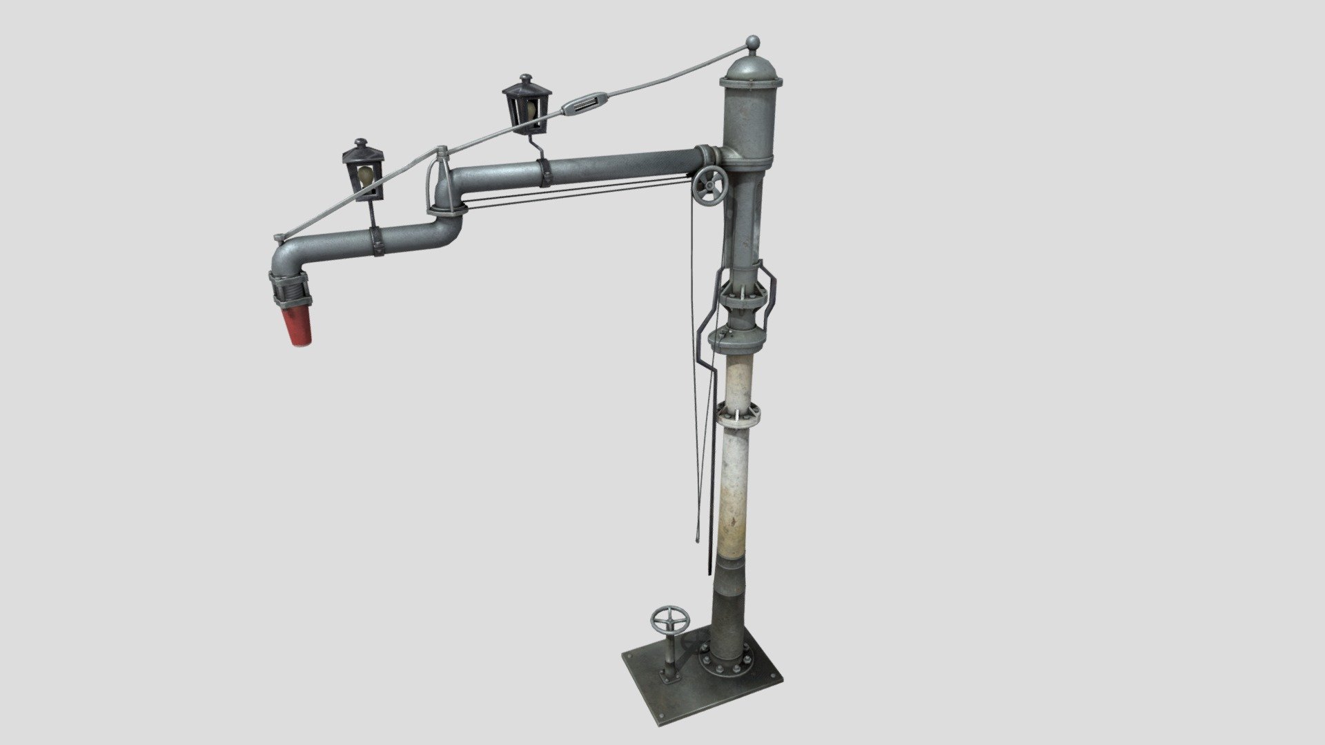 WW2 Style Water Crane - 3D model by hlivakmatej 3d model
