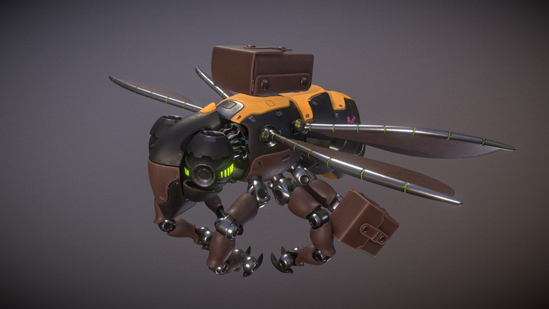 Here's a personal project I did while learning Blender 2.8
Textured in Substance Painter
The idea was to create a replacement for dying bumble bees 3d model
