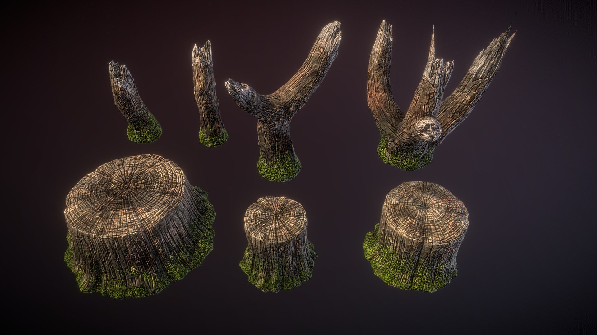 Small stumps - 3D model by Dmitriy Dryzhak (@arvart.lit) 3d model