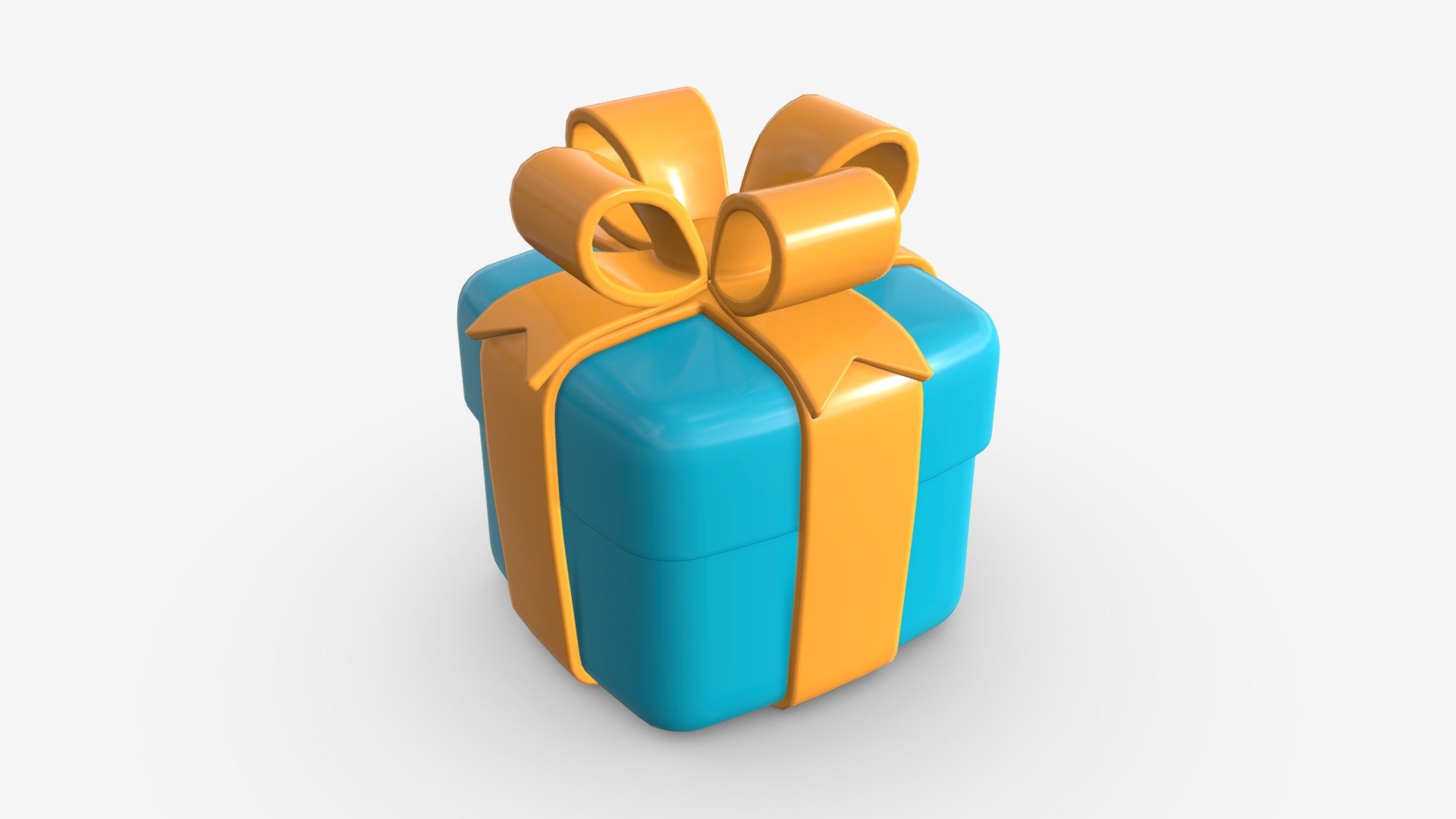 Gift Box with Ribbon Stylized - Buy Royalty Free 3D model by HQ3DMOD (@AivisAstics) 3d model