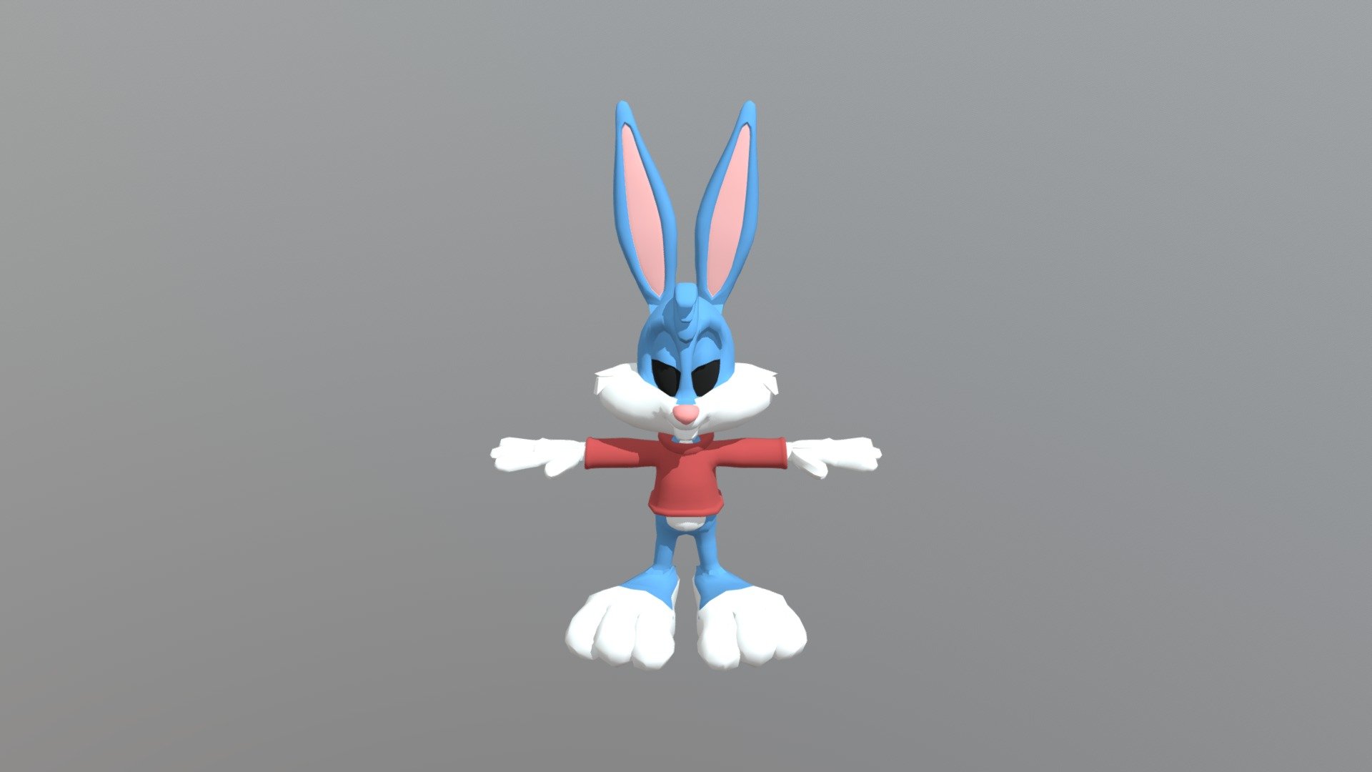 Buster Bunny - 3D model by PikaSka1 3d model