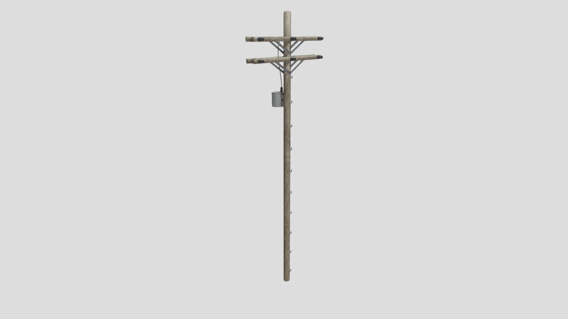 This Telephone pole is constructed in a way that can be kitbashed. Some elements can be removed or moved to create a different version. A great bas to work off. The textures are 4K and the model is UV Unwrapped for future texturing if that interets you 3d model