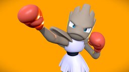 Hitmonchan pokemon, fighter, nintendo, hitmonchan, 3dprint, blender, free, anime