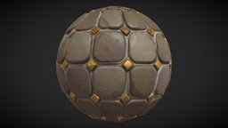 Stylized Floor Ornate Gold tileable, substance-designer, purchase, metaverse, 3d, texture, stylized, material
