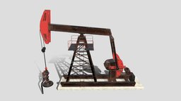 Oil Pumpjack Animated 2 oil, pump, crude, pumpjack, liquid, petroleum