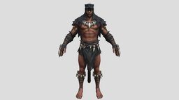 Black Panther(Textured)(Rigged) marvel, avenger, blackpanther, 3dmodel, wakandaforever
