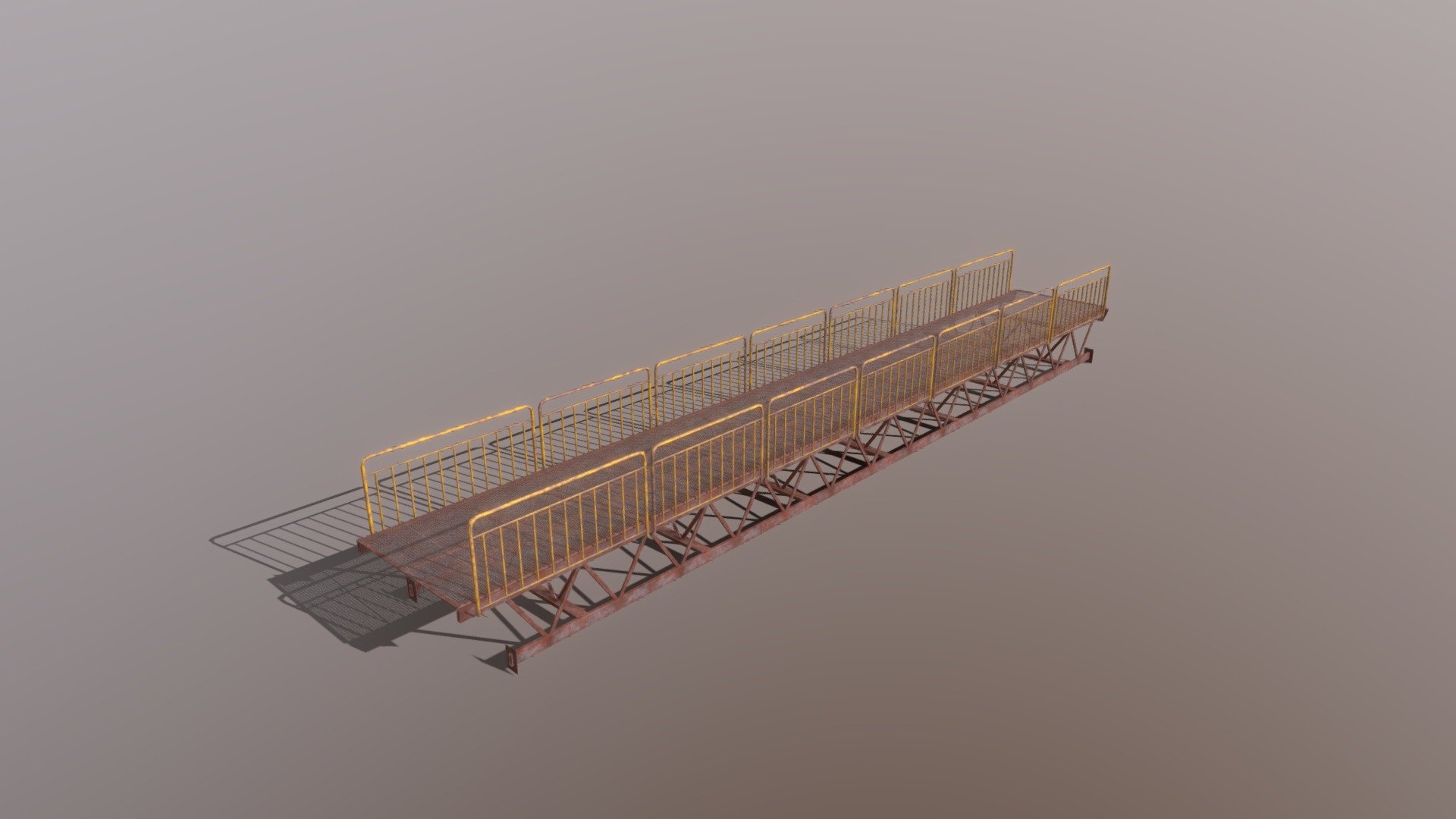 Modular bridge modeled in Maya and textured in Substance Painter for my Cyberpunk City project: https://www.artstation.com/artwork/6bEmAr - Modular Bridge - 3D model by ManlioRF 3d model