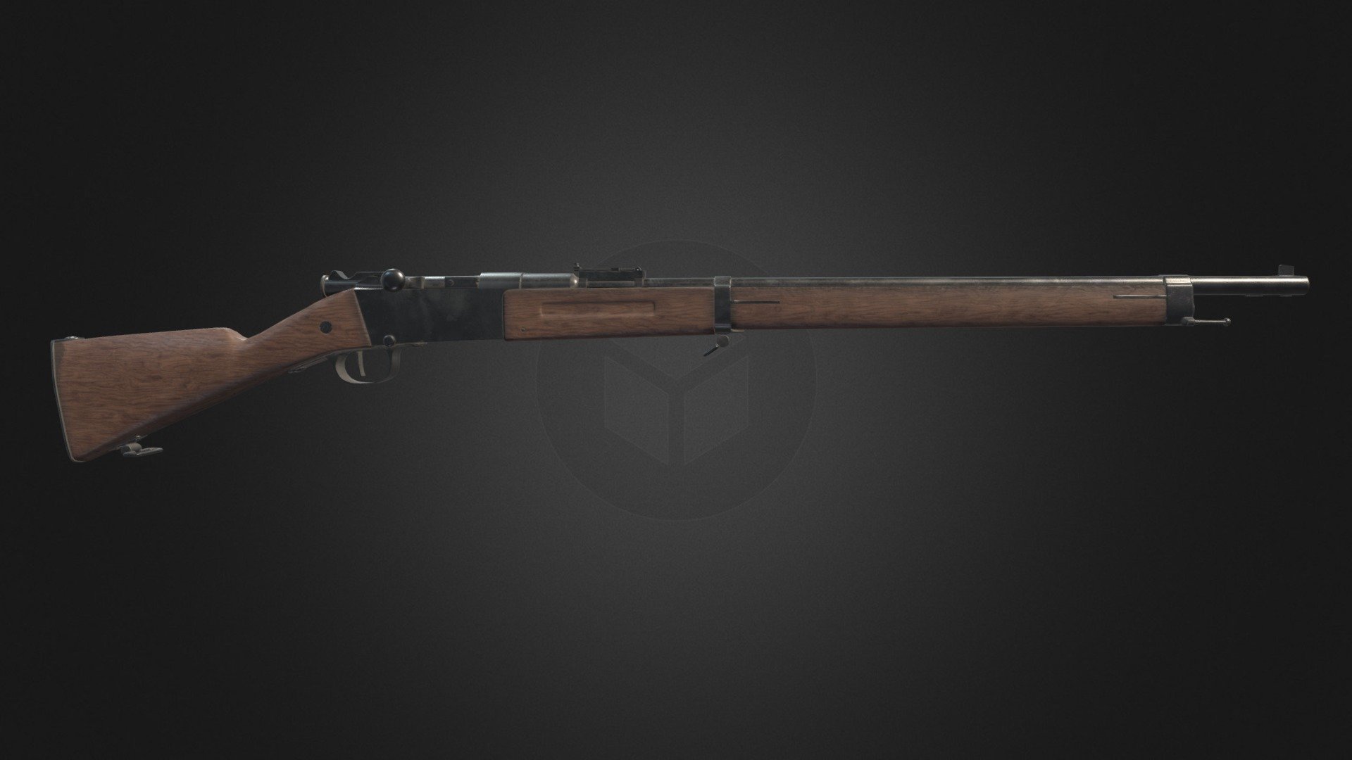 My 3D rendition of the ‘Fusil Mle 1886 M93’ French Lebel bolt-action rifle 3d model