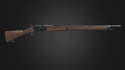 Lebel_1886 rifle, substancepainter, 3dsmax, gun