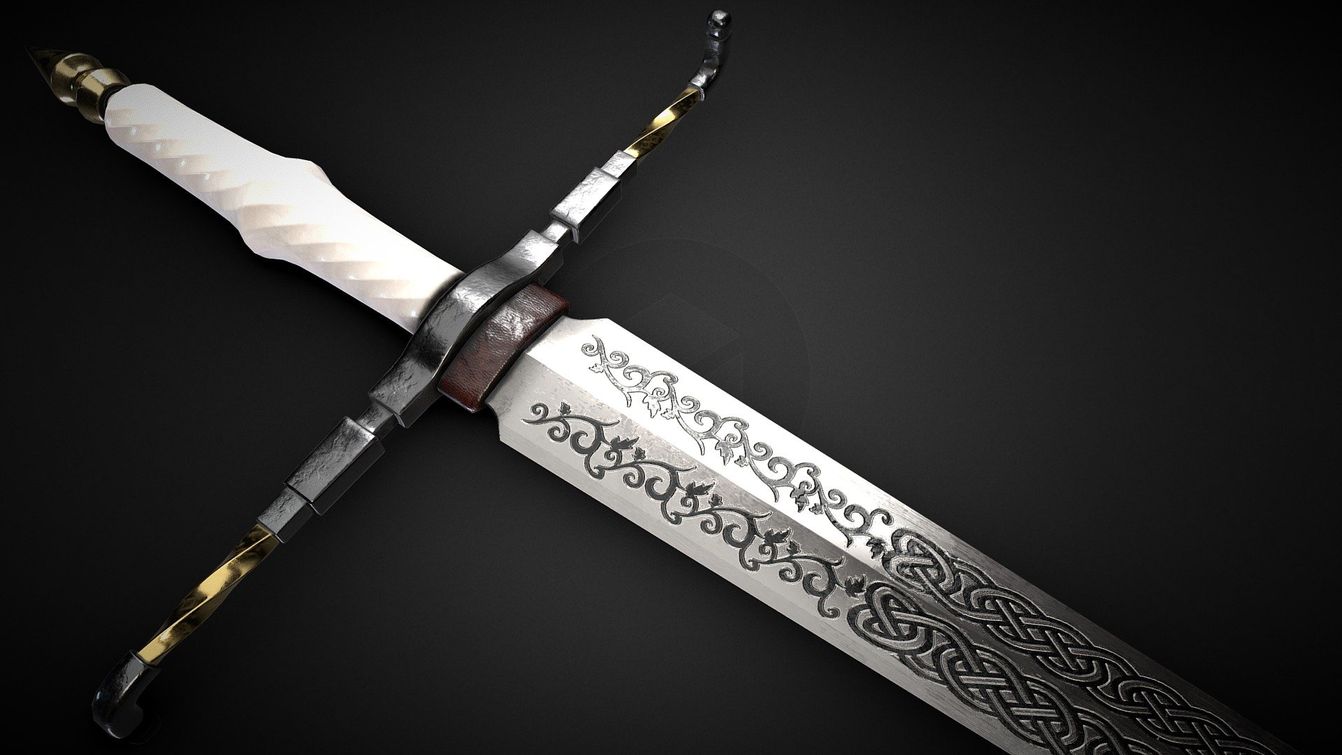 Daggers have been used throughout human history for close combat confrontations, and many cultures have used adorned daggers in ritual and ceremonial contexts 3d model