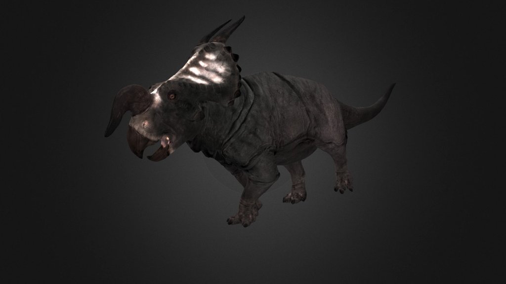 It would appear I have been on a dinosaur binge recently! Einiosaurus is a uniquely-horned ceratopsian hailing from the Two Medicine Formation in northwestern Montana. This model was made in Blender and textured in Mudbox - Einiosaurus procurvicornis - 3D model by CLRaggo (@raggo3d) 3d model