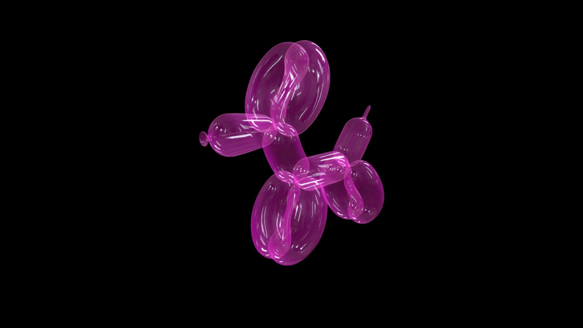 This is a dog made of balloon, you can put the texture you want, either metallic or plastic.
see more on www.instagram.com/octaclee  or  https://www.behance.net/Octaclee - Balloon Dog - Download Free 3D model by Octaclee (@octaclee1) 3d model