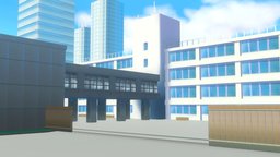 School Anime school, hatsunemiku, vr, hatsune, miku, background, mmd, 2dto3d, visualnovel, vrchat, xr, mikuhatsune, animestyle, stylized, anime