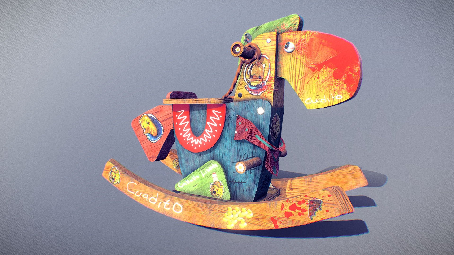 This little toy i made on blender and textured made on substance painter.
Had a lot of fun making this one!, feel free to download it!.
If you publish it somewhere, just tag me @cuadot - WoodToy Horse! - Download Free 3D model by cuadot.fbx (@cuadot) 3d model