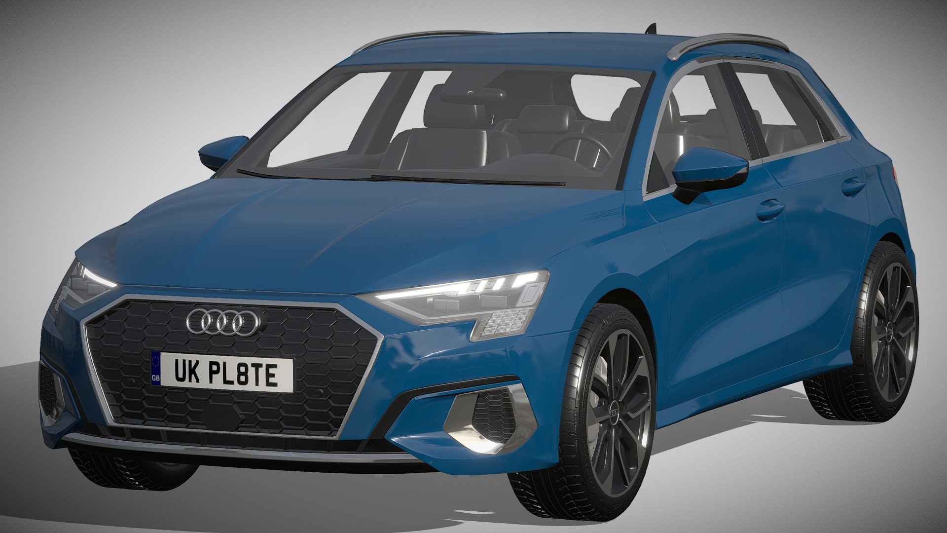 Audi A3 Sportback 2021

https://www.audi.de/de/brand/de/neuwagen/a3/a3-sportback.html

Clean geometry Light weight model, yet completely detailed for HI-Res renders. Use for movies, Advertisements or games

Corona render and materials

All textures include in *.rar files

Lighting setup is not included in the file! - Audi A3 Sportback 2021 - Buy Royalty Free 3D model by zifir3d 3d model