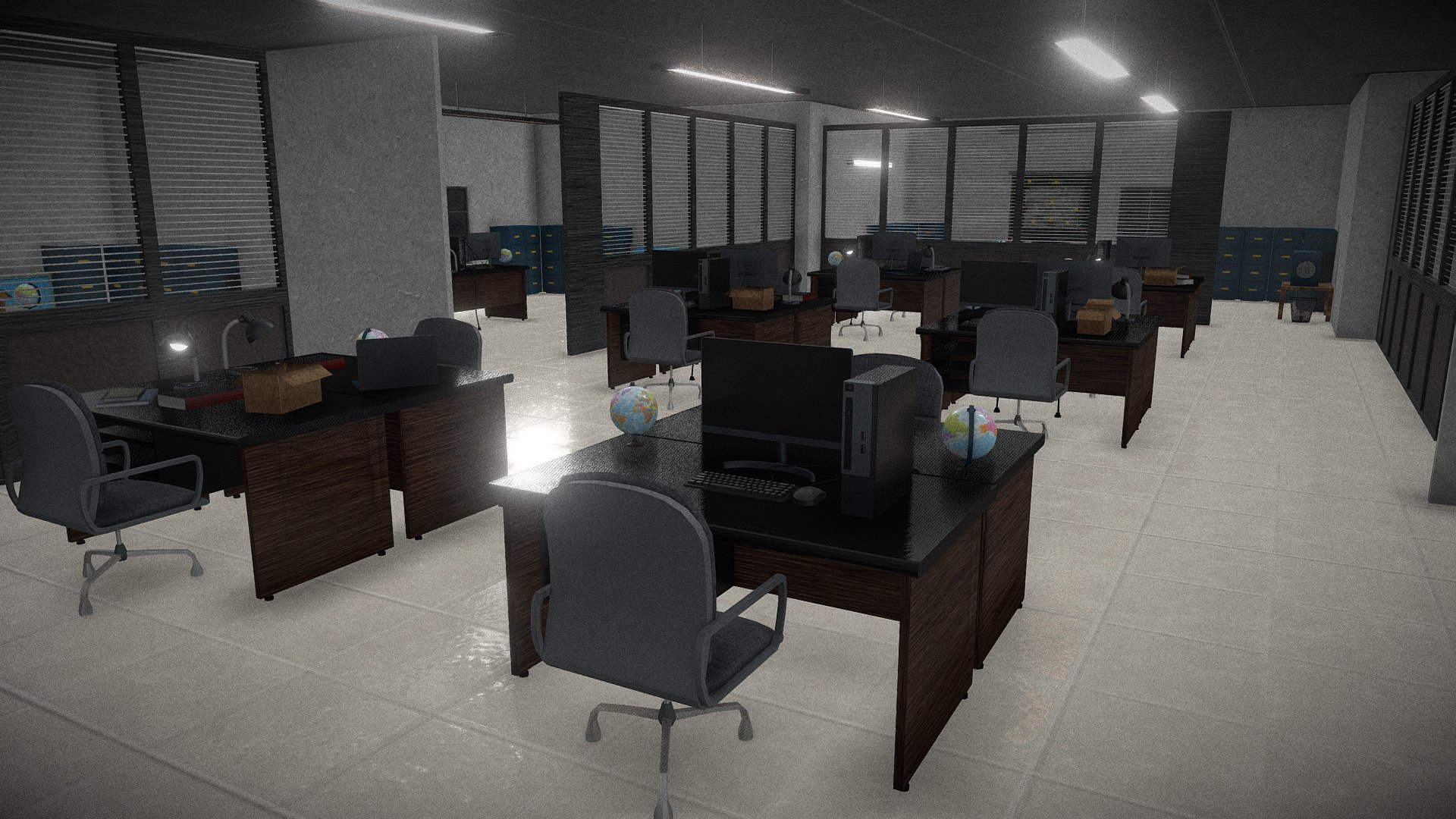 Original concept from Cuanki Production for Police Station Interior Office. Low Poly 3D model ready for Video Games, Augmented Reality and Virtual Reality with PBR Texture 2K Resolution.

3D model include: Computer, Board, Cupboard, books, television, laptop, table, chair, globe, box. Model with Blender 3.2.2

Hope you like this 3d model

Thank you - Police Station Interior Office - Buy Royalty Free 3D model by cuankiproduction 3d model