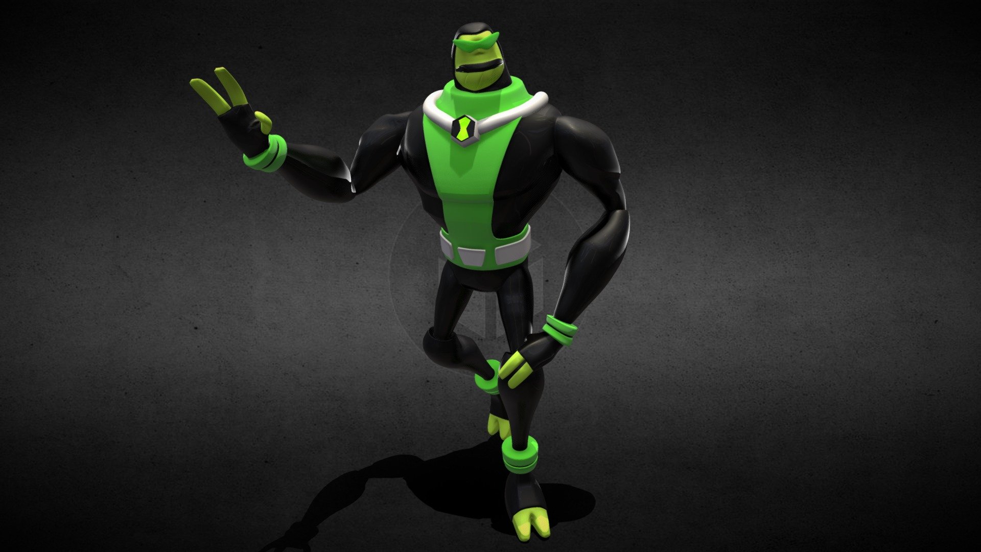 *separte T-Pose fbx Rigged file on Download
fully rigged
material shader - Ben 10 Omniverse - Bullfrag Alien 3d Model - Buy Royalty Free 3D model by Ak Creations (@akcreations) 3d model
