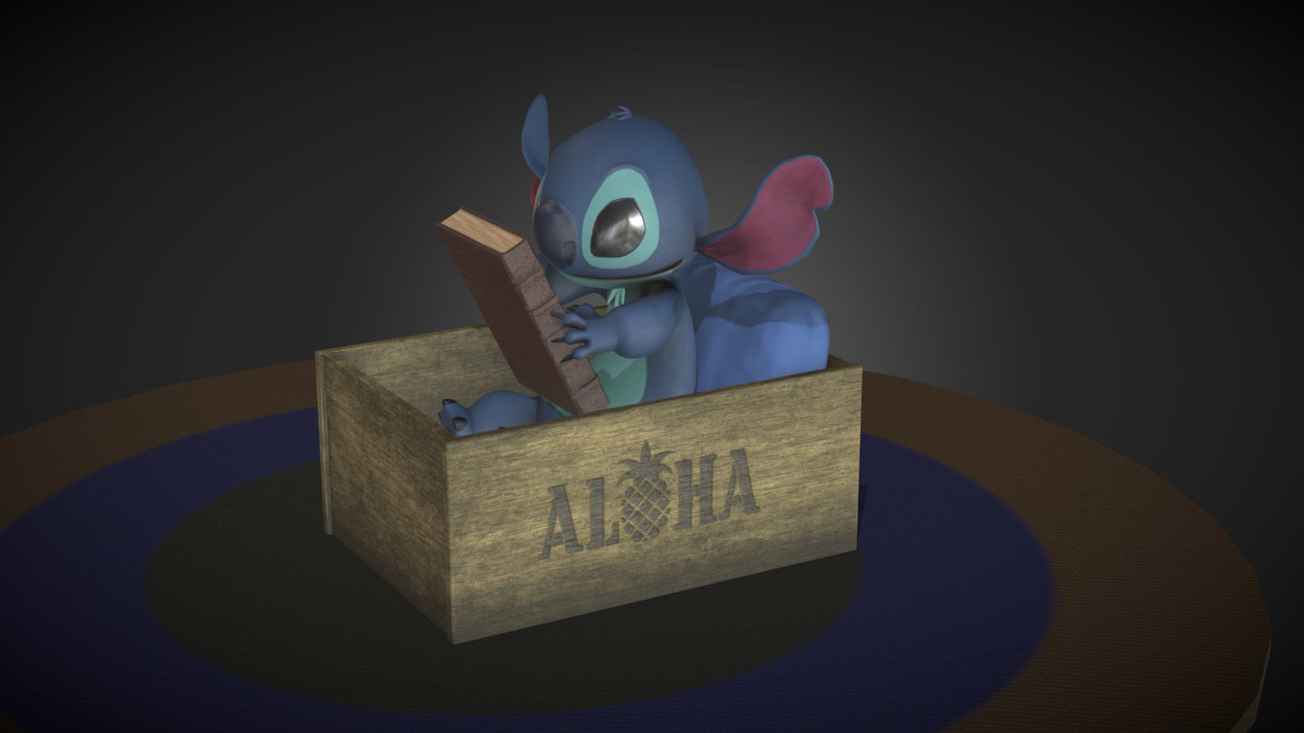 Ohana means familiy, familiy means nobody gets left behind or forgotten
From disneys lilo and stitch
For day 4 of 3december the theme was : cute. What is more adorable than this little chaos monster :) - Stitch - 3D model by dark-minaz 3d model