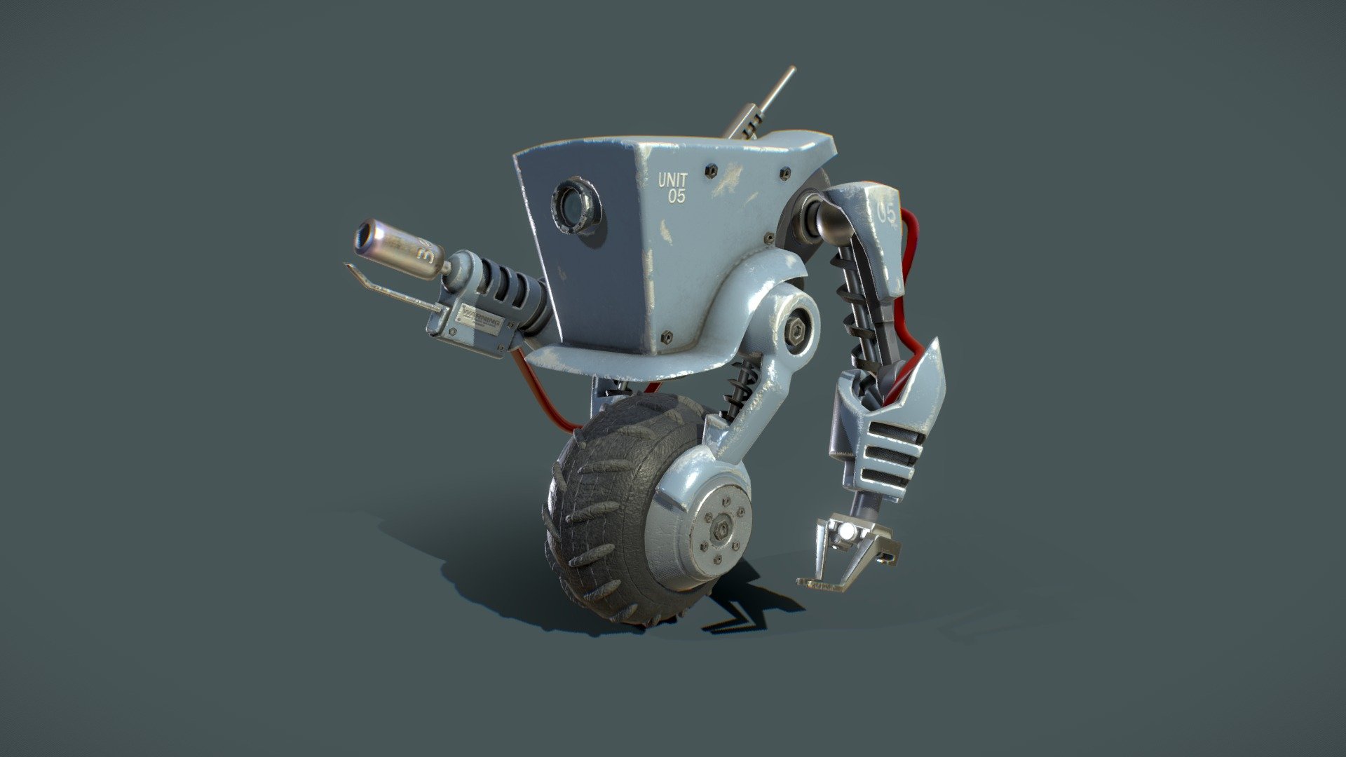 I started this lil guy a while ago and its been sitting waiting to be textured, so I finally got round to texturing him.

Based on concept art &ldquo;Mechanic Unit