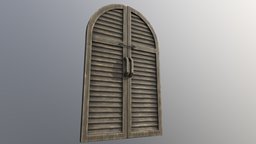Window Shutters wooden, medieval, window, old, shutters