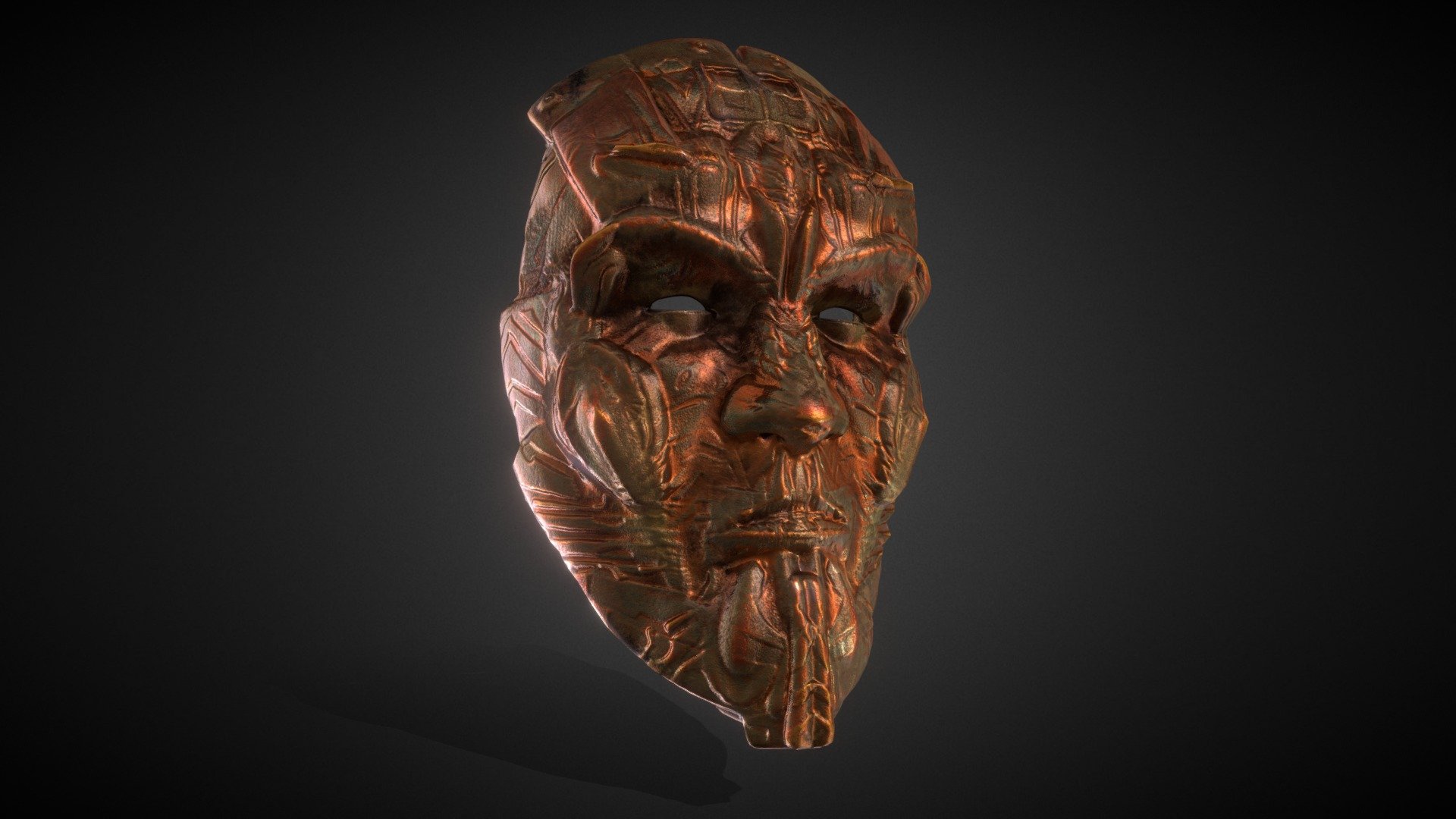 Ancient Cyberman Warrior Mask - Buy Royalty Free 3D model by Glen Johnson (@plasticarm) 3d model