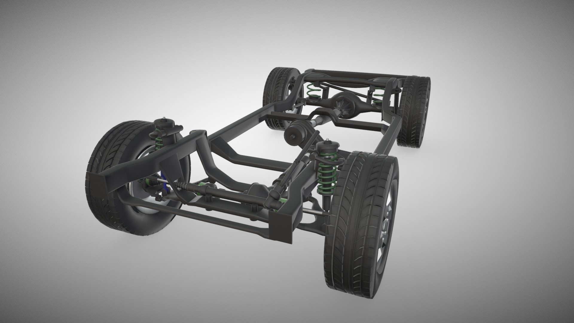 FJ Cruiser chassis. RIG - Chassis SUV - 3D model by Samidi (@cachetf) 3d model