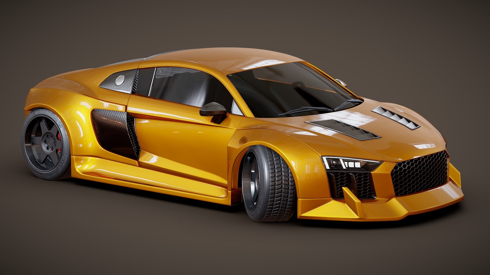Another high-poly vehicle model, based off of the Audi R8. This project took me a while because of procrastination, but it's finally done. Feel free to use the model however you'd like. Credit is not required, but heavily appreciated. 


Textures
Wheels = 2048x2048, baseColor, normal, roughness, metallic
Carbon Fiber = 2048x2048, baseColor, normal, roughness, metallic
License Plate = 1024x1024, bascolor, normal, roughness

If you'd like to support my work, you can donate here: https://ko-fi.com/wallon - Audi R8 - Download Free 3D model by wallon (@realwallon) 3d model