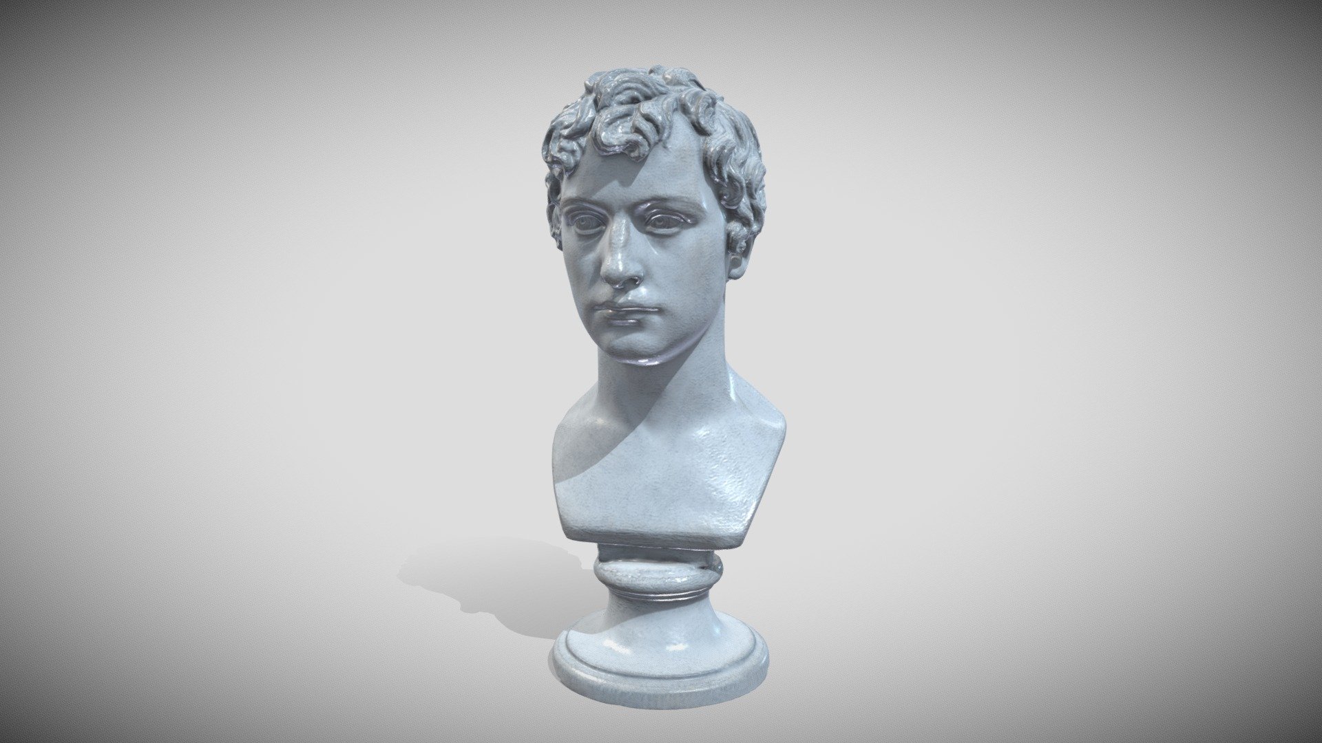 Original very nice 3D Scan from the Thorvaldsens Museum

https://thorvaldsensmuseum.dk/en/collections/work/A241

here the Painted Gaming Version LR... 3d model