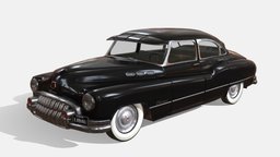 1950s American Car (based on Buick) sedan, vintage, retro, automotive, american, buick, 1940s, 50s, roadmaster, 1950s, 40s, americana, vehicle, usa, car, buick-1951