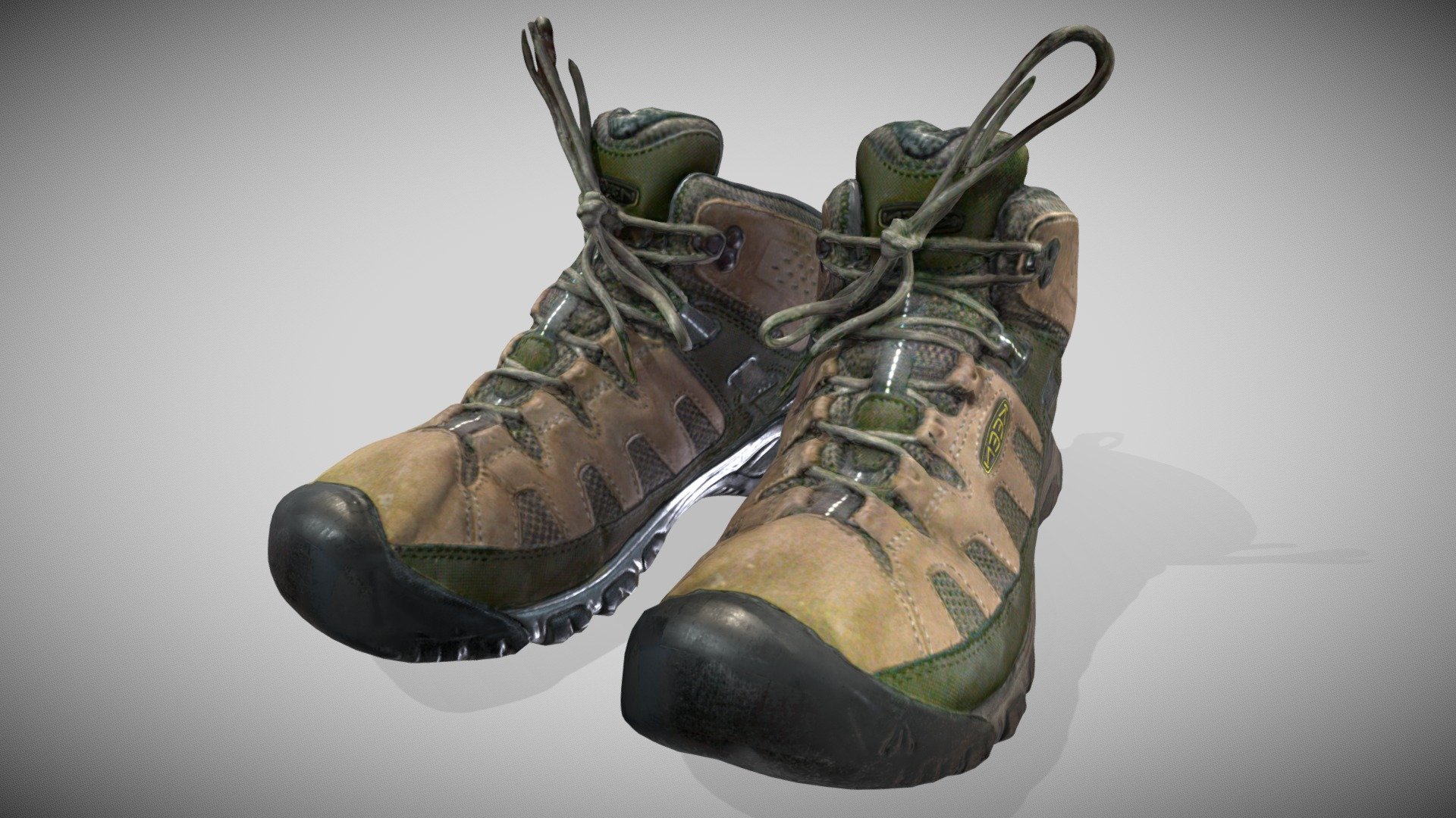 From a nice 3D scan (already optimized&hellip;) by ReferenceLibrary https://skfb.ly/6MAru - Here is one more optimized version - Two Material 4k - Exterior and Interior - Keen Shoes - 3D model by Francesco Coldesina (@topfrank2013) 3d model