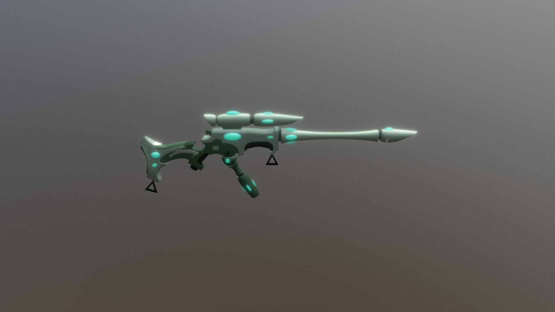 Long rifle Eldar ranger (WIP no textures) - 3D model by MoWNat 3d model
