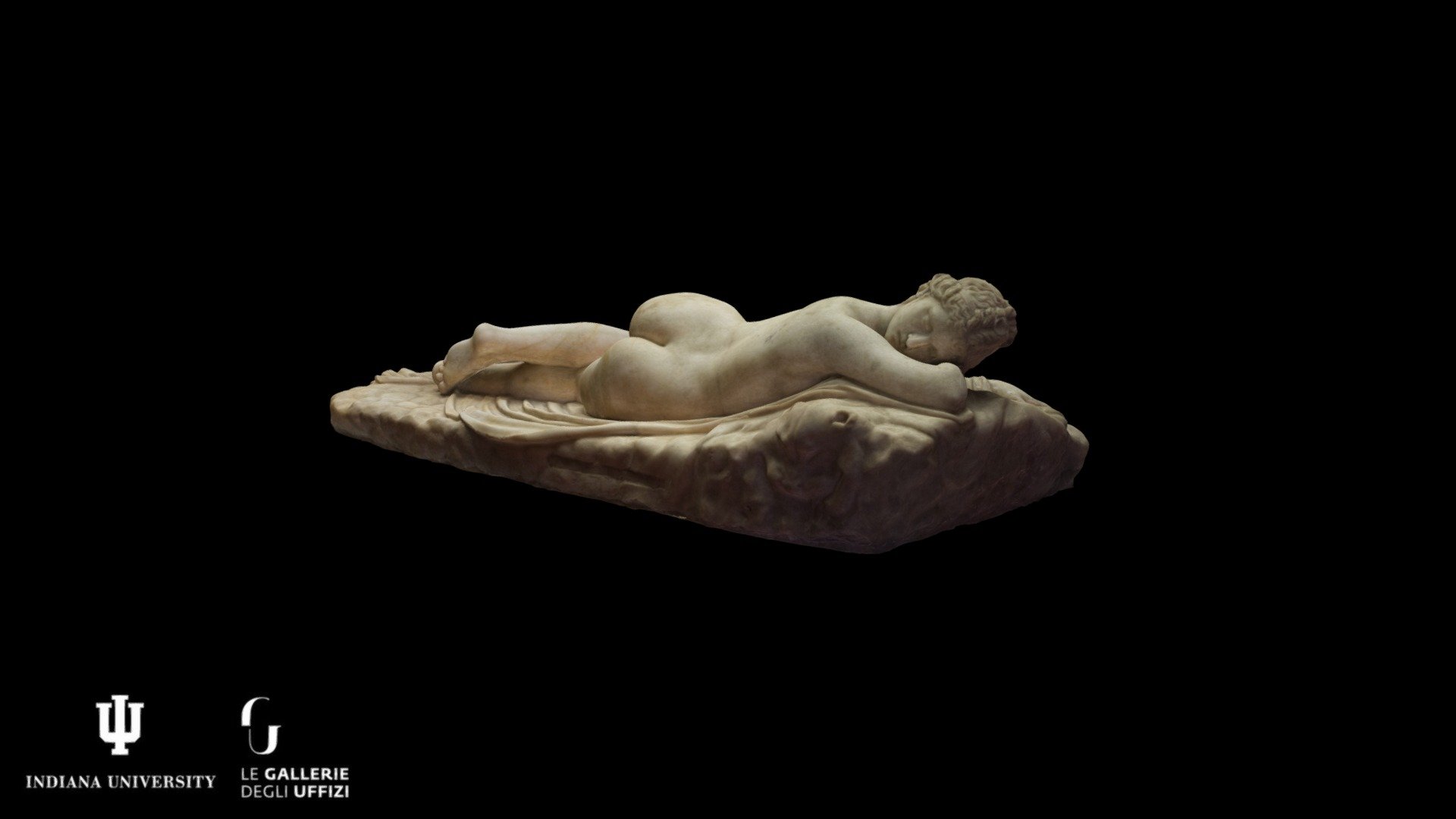 To see our entire collection, check out our website!

Identifiers

Title/Name: Sleeping Hermaphrodite

Inventory: Inv. 1914 n. 343

Mansuelli: 53

**Characteristics **

Format: Statue

Artist: Unknown

Date: 2nd century BCE

Materials: Parian marble

Inscription: n/a

Dimensions:  W 0.68 m; L 1.52 m

Paradata

Camera: Nikon D810 with Nikkor 24-85mm F/2.4-4 lens

Photographer: Leif Christiansen

Reconstruction Software: RealityCapture, ZBrush

Modeler: Leif Christiansen

Studi e Restauri Publication: Anguissola, Anna. &ldquo;Nec utrumque et utrumque videtur: osservazioni sull'Ermafrodito addormentato degli Uffizi,