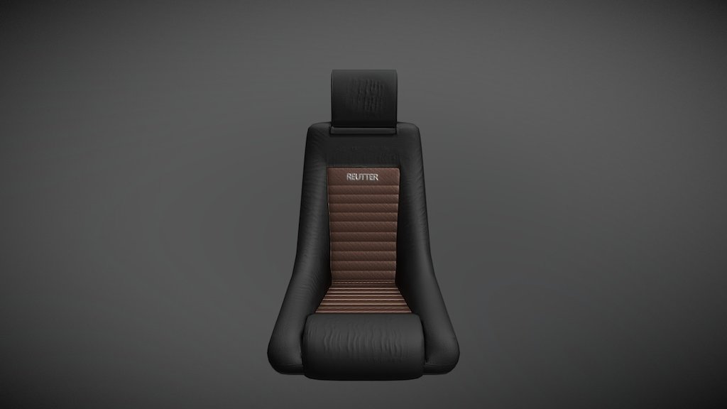 Available on Asset Store soon. This is a generic 1970's roadster / two-seat coupe seat (not quite a bucket seat). Sportscars back then were significantly less comfortable than a modern day Porsche 911. :) - 70's Sportscar Seat - 3D model by OleTobiesen 3d model
