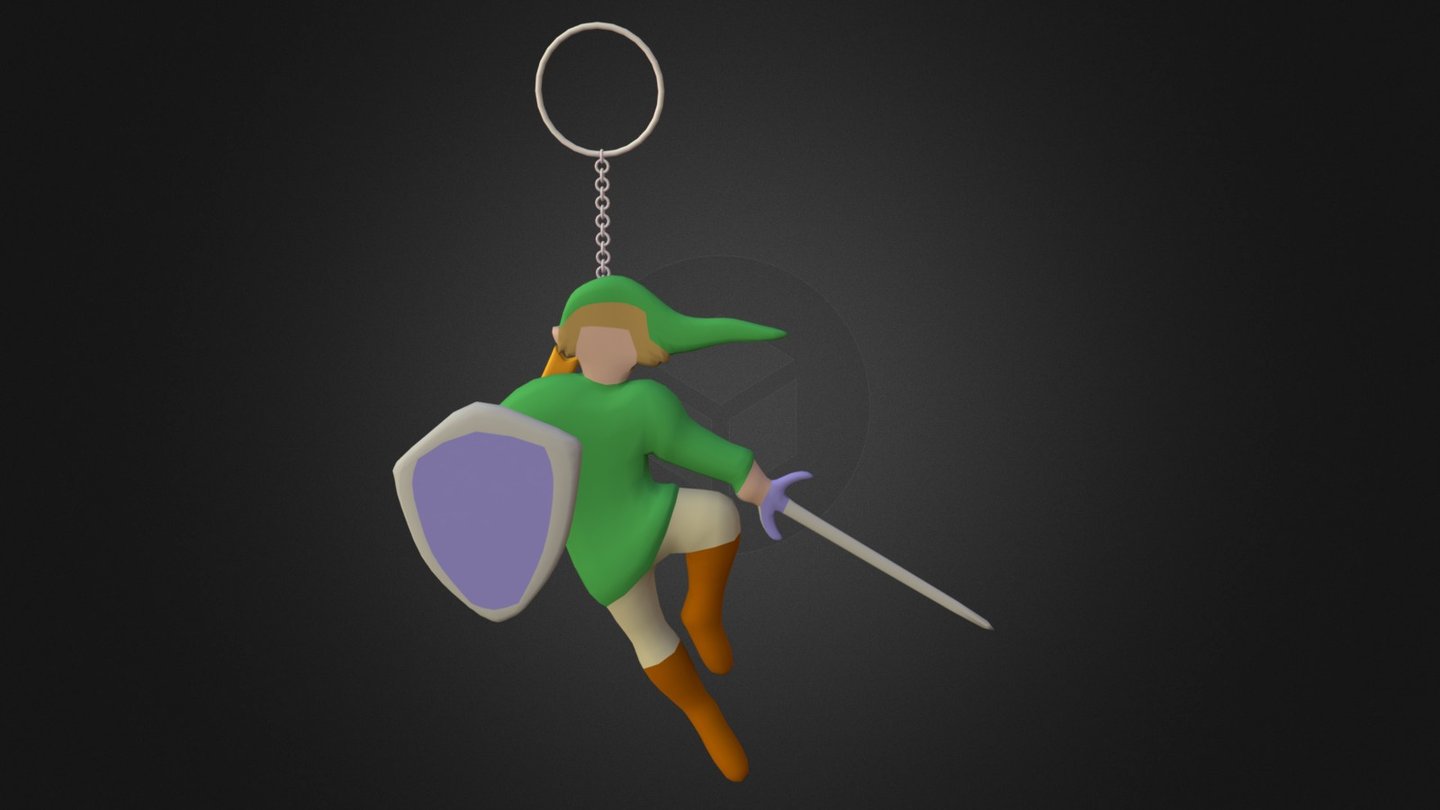 I made this Link key-chain in honor of Zelda's 30th Anniversary and as part of Sundays one hour challenge - Link Key-chain : Zelda 30th Anniversary - 3D model by jason_ivens 3d model